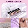 10Pcs Colorful Liquid Glitter Eyeshadow Eyeliner Sticks Kit, Korean Makeup, Shimmer Matellic Eye Shadow Liner Make Up, Quick Drying & Waterproof Bling Under Eye Shadow