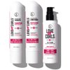 LUS (Love Ur Self) 3-Step System Shampoo and Conditioner Set with All-in-One Styler for Kinky-Coily Hair Nongreasy & Moisturizing - 8.5oz each
