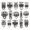 100 pcs Clasp Bail Beads Charms,Bail Tube Beads, Loose Spacer Bead,Bead Hanger Charm for Jewelry Making DIY Necklace Bracelet (M611)