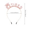 Aprince Retirement Party Decorations for Women Pink Retirement Headband Retirement Crown Tiara Retired Party Supplies Hair Accessories for Women