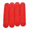 Smartdealspro Set of 100 25MM/1 Inch Opaque Plastic Learning Counting Counters Poker Chips (Red)