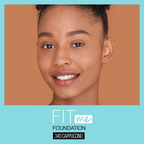 Maybelline Fit Me Matte + Poreless Liquid Foundation Makeup, Cappuccino, 2 COUNT Oil-Free Foundation