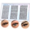 Lash Clusters Wispy Eyelash Clusters Natural C Curl Cluster Lashes zanlufly Wispy Individual Lashes 180Pcs Eyelash Extension 10 12 14MM DIY Lash Extension