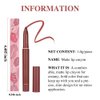 3 Colors Matt Nude Lipstick Lipliner Lip Crayons Pack Set,Velvet Moisture Smooth Matte Lipstick Pencils,Waterproof&Waterlasting,10#11#12#