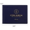 MUDOR Coin Collection Holder Album for Collectors, 240 Pockets Coin Collection Book Office Supplies