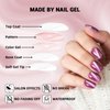 Cat Eye Press on Nails Handmade Fake Nail Kit Purple Glitter Press on Nails Short Square Reusable Glue 12 Sizes 24PCS False Nail Set for Women