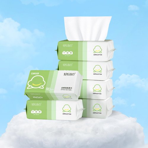 Disposable Face Towel Travel 100% Cotton Towelettes Facial Cleansing Tissues Super Absorbent Daily Clean Skin Towels Face Wipes Club For Skincare 300 Count,6 Pack
