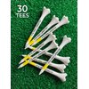 Pride Performance Professional Tee System Plastic Golf Tees (30 Count) , Yellow, 2-3/4 Inch