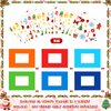 24 Packs Christmas Crafts for Kids Holiday Picture Frame DIY Craft Kits with 330 Stickers Gingerbread Santa Reindeer Snow Stickers Xmas Art Favor for Children Home Classroom Party Game Activity