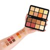 RoseFlower 16 Colors Makeup Palette, Full Size, Includes Face Bronzer, Blush, Conceal, Highlighter, Contour, Eyeshadow, 10 Makeup Brushes, for Travel, Holiday, Professional, Daily Use, Christmas
