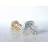 Generic Small mini clear gold or silver heart shaped hair claw clip (Primary color: Silver), 1 Count (Pack of 1)