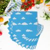 100pcs Blue Napkins Disposable Story Paper Luncheon Napkins Set for Kids Birthday Party Baby Shower Party Supplies, 13'' x 13''