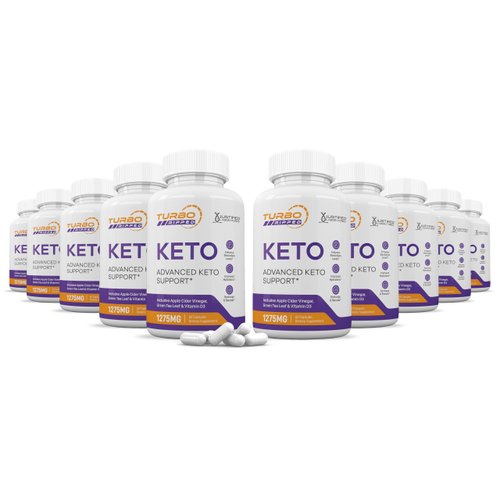 (10 Pack) Turbo Ripped Keto ACV Pills 1275MG Keto Support Blend Capsule Alternative to Keto ACV Gummies Formulated with Apple Cider Vinegar Extra Virgin Olive Oil Powder Green Tea Leaf 600 Capsules