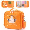 Taladad Travel Card Case for Mini Yoto Player, Card Holder,Card Binder Holder, Soft Portable Folder with 80 Pockets Player for Mini Audiobook Cards,Kids Audio Cards(orange)