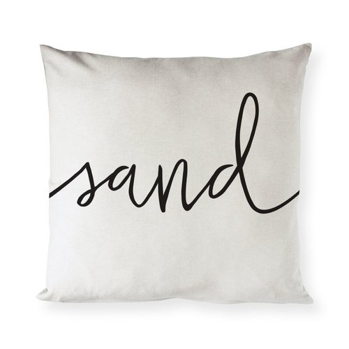 The Cotton & Canvas Co. Sand Home Decor Pillow Cover, Pillowcase, Cushion Cover, Decorative Throw Pillow Cover