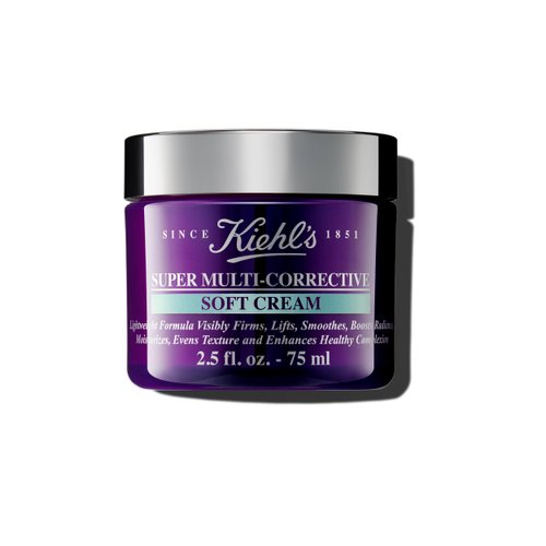 Kiehl's Super Multi-Corrective Soft Cream, Anti-aging Face Moisturizer for Oily/Combination & Sensitive Skin, Restores Firmness, Improves Elasticity, Reduces Fine Lines - 2.5 fl oz