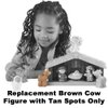 Replacement Part for Fisher-Price Little People Nativity Set - DPX53 ~ Brown Cow with Tan Spots ~ Works with Many Sets