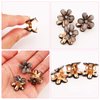 10 Pcs Mini Diamond Hair Claw Clips,Small Hair Clips Flower Hairpins Hair Accessories for Women,Girls,Sweet Mini Barrettes Hair Styling Accessories for Photograph,Daily,Party,Wedding (black)