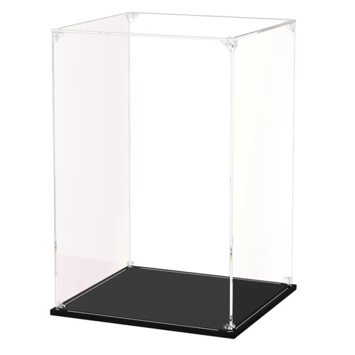 Clear Acrylic Display Case Self Assemble Display Case for Collectibles Acrylic Display Box Alternative Glass Case for Action Figures Doll Toys (7x7x11.8inch,18x18x30 cm)
