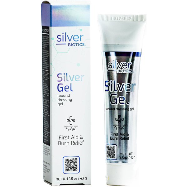 Silver Biotics 24 PPM Silver Wound Healing Gel | Layer of Protection for Cuts, Irritations, and Burns | 1.5 oz