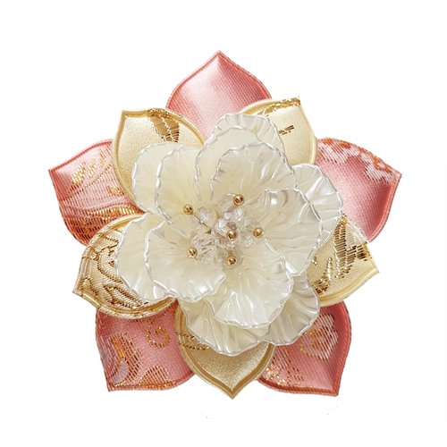 3 Pcs Flower Hair Clips, Handmade Hair Accessories for Women and Girls, Korean Traditional Hair Clips for Party Wedding Daily, Gifts for Mother Daughter Girlfriend Bride, Made in Korea