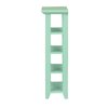 Dollhouse Furniture 1 12 Scale, Plant Stand Indoor, Dollhouse Mini Shelf, 4 Tiers 1:12 Scale Miniature Flower Stand for 1 12 Scale Dollhouse Balcony Decoration (Green)