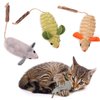 Aufeeky Catnip Toys, Silvervine Cat Toy, 3 Pcs Cute Cat Toys for Indoor Cats, Soft Plush Cat Mice Catnip Toys, Interactive Cat Teething Chew Toy for Cat Kitten Kitty
