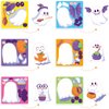 Whaline 300Pcs Halloween Ghost Stickers Scene Roll Make a Face Stickers Trick or Treat Self Adhesive Stickers Halloween Ghost DIY Craft Stickers for DIY Art Crafts Halloween Party Favor Decor, 6