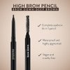 Waterproof Eyebrow Pen with Brush, Brow Pencil & Lash Spoolies for Eyelash Extensions, Eye Brow Pencils for Women, Eyelash Brush & Spoolie Combo, Eyebrow Makeup Tool Set, Brow Down (Deep Brown)