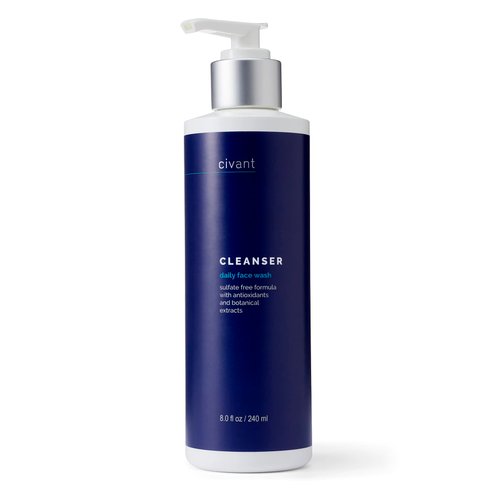 Civant Antioxidant Cleanser - Effective and Gentle Brightening Face Wash for Daily Use - Natural, Sulfate-Free Formula with Almond Extract - Made for All Skin Types, 8.0 fl oz