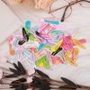 Starneey 100 Pcs Hair Clips Cute Hair Clips Girl Mini Metal Snap Hair Clips Barrettes Candy Color Small Hair Pins Hair Accessories for Kids, Baby, Teens, Toddlers, Women
