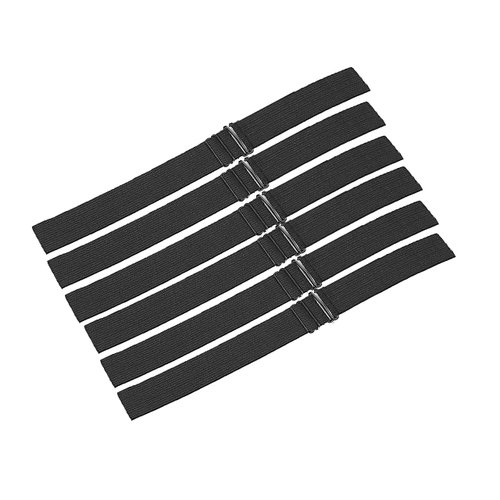 6PCS Elastic Bands For Wig Edges, Adjustable Wig Bands For Wigs And Wig Caps, Adjustable Wig Straps For Keeping Wigs in Place, Secure Wig Band for Lace Front, Thick and Stretchy, 1*14 inch（Black*6Pcs)