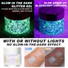 LemonSac Holographic Body Glitter Gel for Body, Face, Hair and Lip Glitter Makeup. Color Changing Glitter Gel Under Light with a Non Color Changing Glitter Gel (3# Neon Violet+Purple)