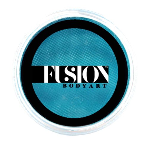 Fusion Body Art Pro Face Paint | Prime Deep Teal (32gm), Professional Quality Water Activated Face and Body Paint Supplies Single Makeup Cake Hypoallergenic, Non-Toxic, Safe, Vegan
