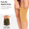 BraceAbility Elastic Slip-on Knee Sleeve | Cotton Fabric Knee Pain Compression Bandage for Stretchy, Lightweight & Comfortable Support (Small)