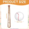 Lewtemi 3 Pcs Set of Baseball Beach Ball Baseball Bat Inflates, Including Beach Ball Baseball and 2 Inflatable Baseball Bat, Kids Baseball Party Favors for Pool Beach (Wood Grain Style)