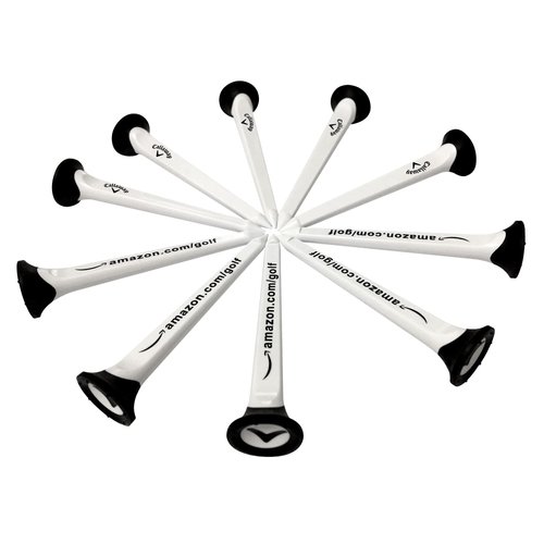 Callaway Par-Tee Plastic Golf Tees, 10 Pack,White