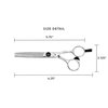 Cricket S1 Pro Series T30 Thinning Shears Professional Stylist Barber Hair Cutting Scissors, Convex Edge, Swedish Steel