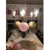 Baby Shower Decorations Furuix 12pcs Pink Gold Party Decorations Tissue Paper Pom Pom Honeycomb Ball and Paper Lantern for One Year Old Girls' Princess Birthday Decorations