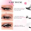 AR Beauty DIY Eyelashes Extension Kit 144-Pcs Lash Clusters D Curl with Mixed Individual Lashes, Lash Bond and Seal Glue, Tweezer, Lash Remover & easy to Apply at Home (30D+40D-0.07D-10-16MIX KIT).