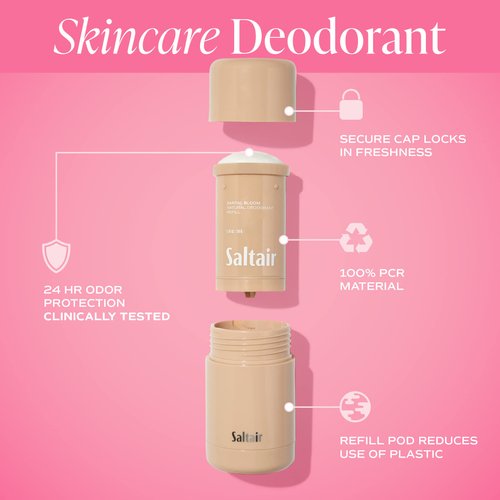 Saltair - Natural Deodorant - Made with Skincare Ingredients (Santal Bloom)