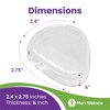 Premium Gel Ball of Foot Cushions - Reusable Clear Gel Metatarsal Pads - Foot Pain Relief - 1/4 Inch - 2 Pair