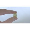 Generic Tiny mini matte gold tone metal hair claw clip (Clip quantity: 2 clips), 1 Count (Pack of 1)