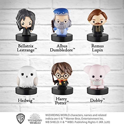 Self-Inking Harry Potter™ Stampers, Set of 5 – Harry Potter Gifts, Collectables, Party Decor, Cake Toppers – Death Eater, Voldemort, Lucius Malfoy and More by PMI, 2.5 in. Tall