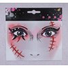 SOWAKA Face Jewels for Women Halloween Stick On Self Adhesive Crystal Rhinestones Face Gems Stickers for Girls Festival Holiday Parties Makeup (Red - Scar)