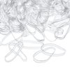 eBoot 500 Pcs 3 mm Elastic Hair Bands Mini Rubber Bands Small Hair Ties Ponytail Elastics Holders for Braids Hair (Clear,Transparent)