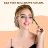 Microblading Eyebrow Pencil, Eyebrow & Eyeliner 2-in-1 Dual-Ended Eyebrow Pen with 4-Prong Micro-Fork-Tip Applicator and No-Skip Eyeliner Creates Natural-Looking Brows, Stay on All Day (Dark Brown)