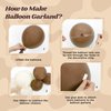 141pcs Western Cowboy Balloon Garland Arch Kit, Brown Light Brown Nude Sand White Cow Print Balloons for Farm Western Cowboy Baby Shower Birthday Party Decorations