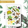 Hohamn Glitter Dinosaur Temporary Tattoos for Boys - 50 Styles Dinosaur Fake Tattoos for Boys Kids Birthday Party Supplies Favors, Baby Shower