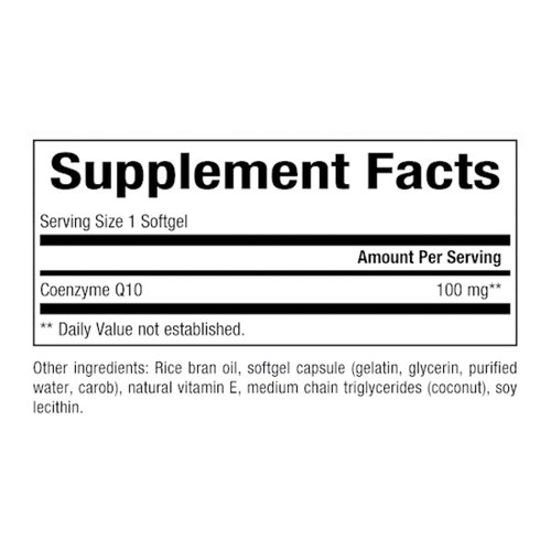 Natural Factors, Coenzyme Q10 100mg, CoQ10 Supplement for Energy, Heart and Antioxidant Support, 120 Softgels